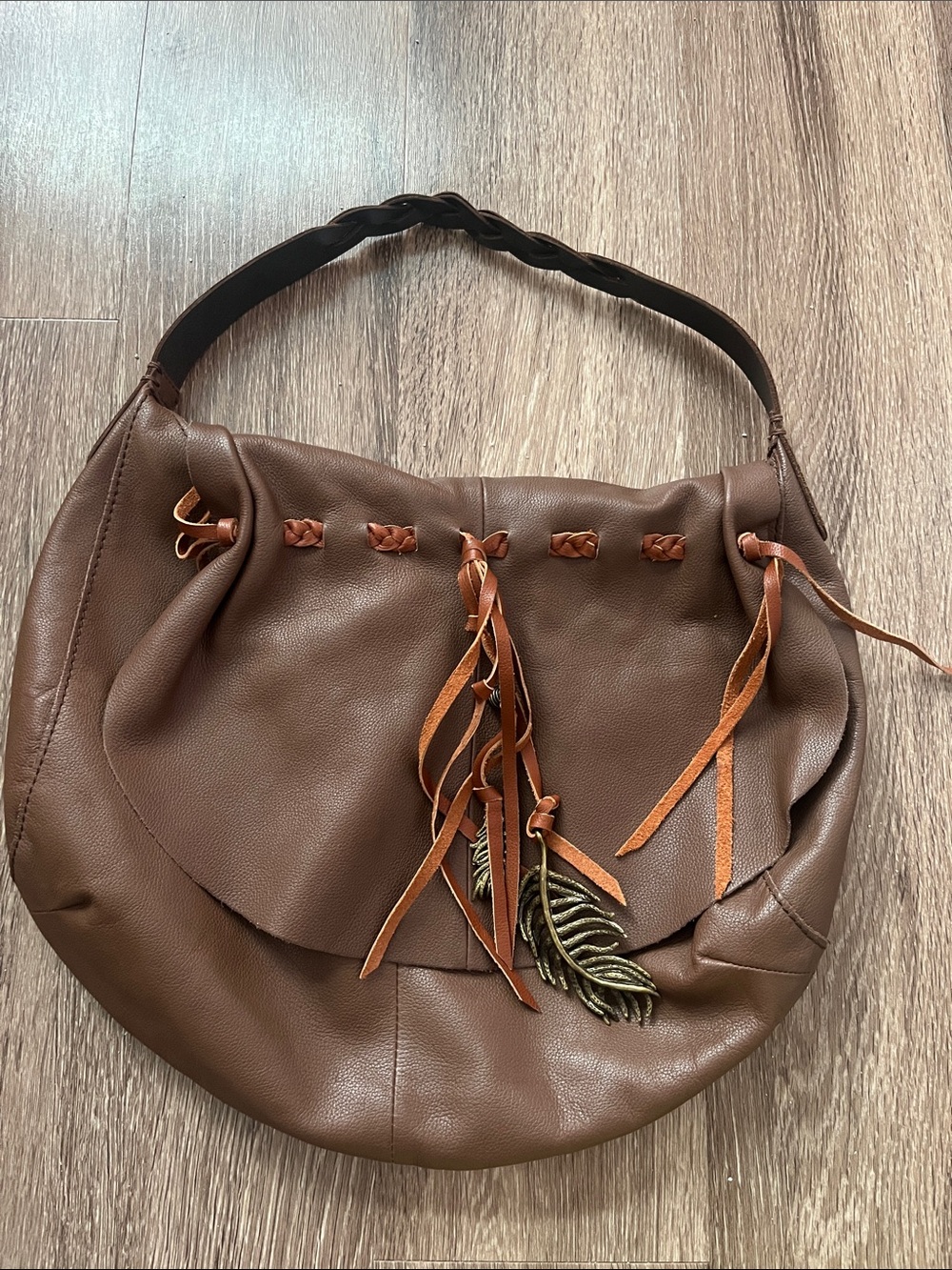 Lucky Brand Hollywood and Vine leather hobo bag